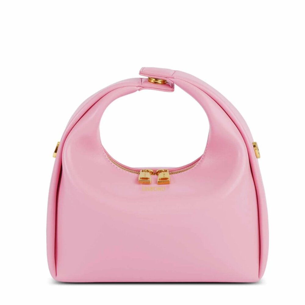 SINBONO Medium Vienna Top Handle Crossbody Bag – Pink | NEW + 2 Gold Chains
